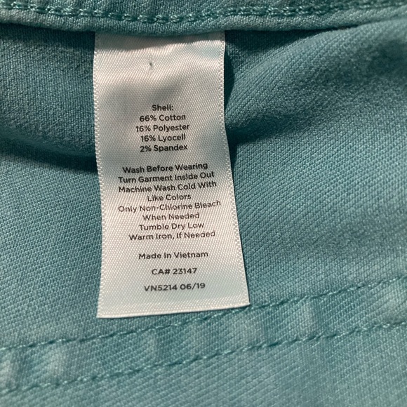 SOLD…Talbots Jacket Jean Jacket Teal Denim Military-Inspired Style, Size Small - Picture 13 of 16